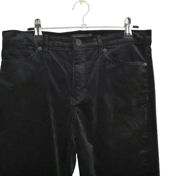 Banana Republic Skinny Velvet Pant Mid Rise Black Size 28 - Picture 4 of 11